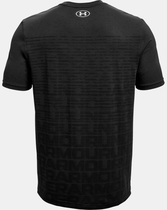 Men's UA Seamless Wordmark Short Sleeve, Black, pdpMainDesktop image number 5